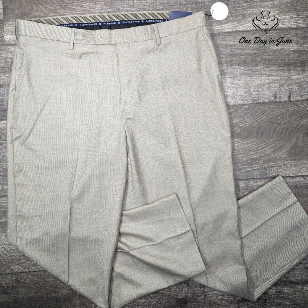 Saddlebred Sharkskin Straight Fit Pants Size 40X29